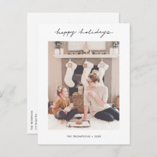 Stylish Personalised Holiday Postcard with Photo