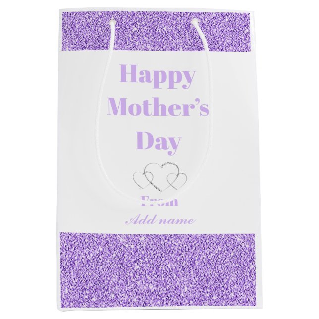Stylish personalised Mother’s Day gift bag (Front)
