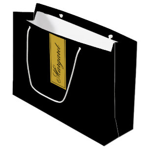 Stylish Personalised Name Custom Large Gift Bag