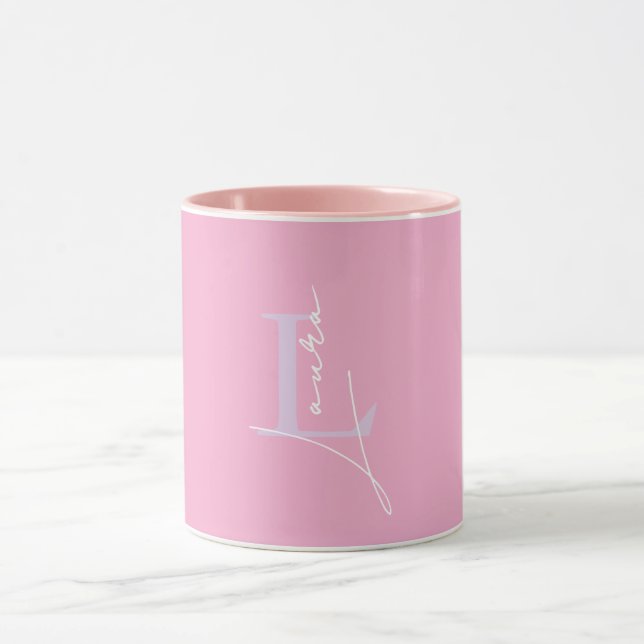 Stylish Personalised Name Initials Mug (Center)