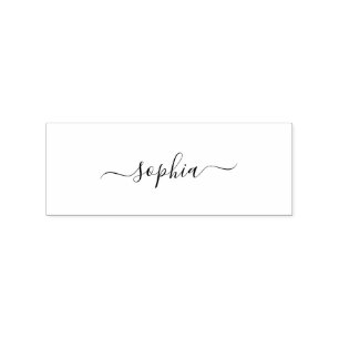 Stylish Personalised Rubber Stamp with Your Name