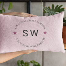 Stylish personalised soft pink