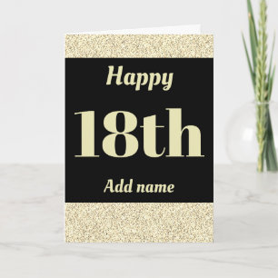 Stylish personalized birthday 18th card