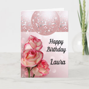 Stylish personalized birthday card