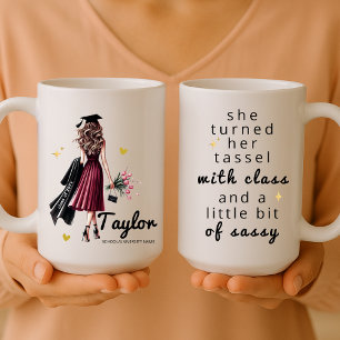 Stylish Personalized Graduation Gift for Her  Coffee Mug