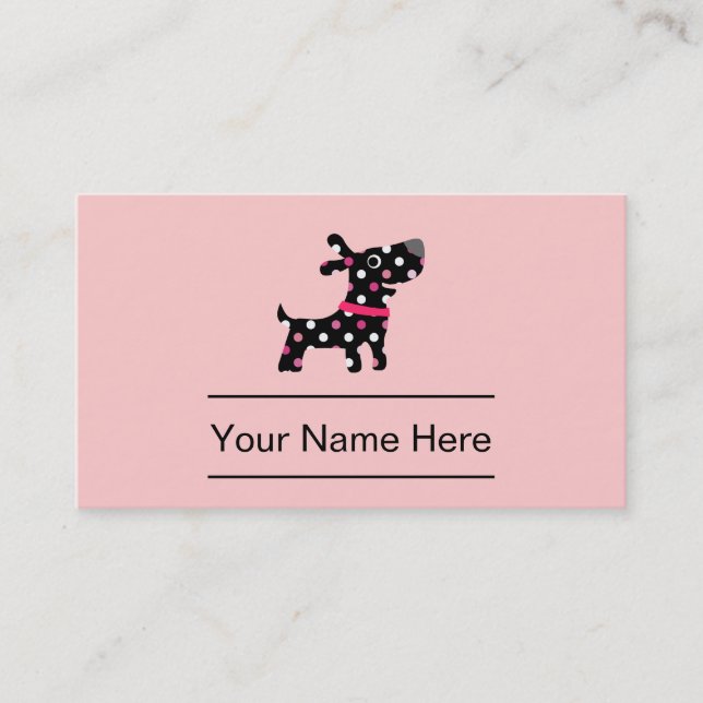 Stylish Pet Care Business Cards (Front)
