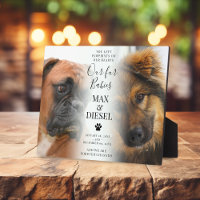 Stylish Pet Memorial 2 Dog Photo