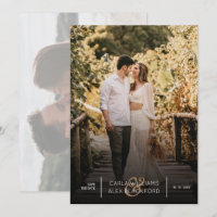 Stylish Photo Modern Wedding Save The Date