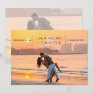 Stylish Photo Modern Wedding Save The Date