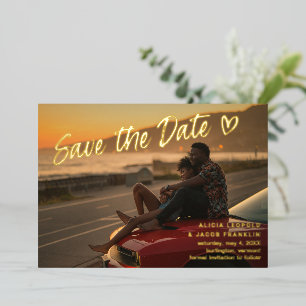Stylish Photo Modern Wedding Save the Date