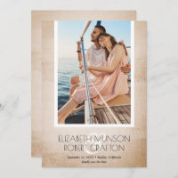 Stylish Photo Wedding Antique Save The Date