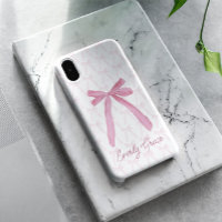 Stylish Pink Aesthetic Ribbon bows personalised