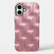Stylish Pink Geometric Pattern iPhone Case