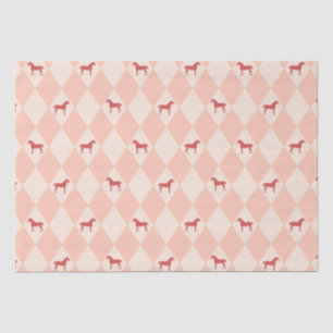 Stylish Pink Harleqiun Horse Pattern Tissue Paper
