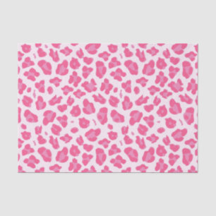Stylish Pink on Pink Leopard Pattern Tissue Paper