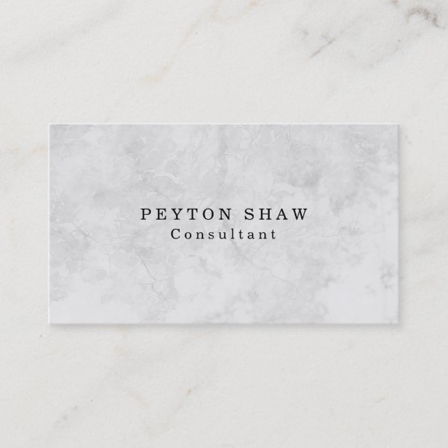 Stylish Plain Simple Grey Classical Professional Business Card (Front)