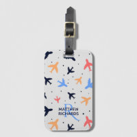 Stylish Plane Flight Pattern Personalised