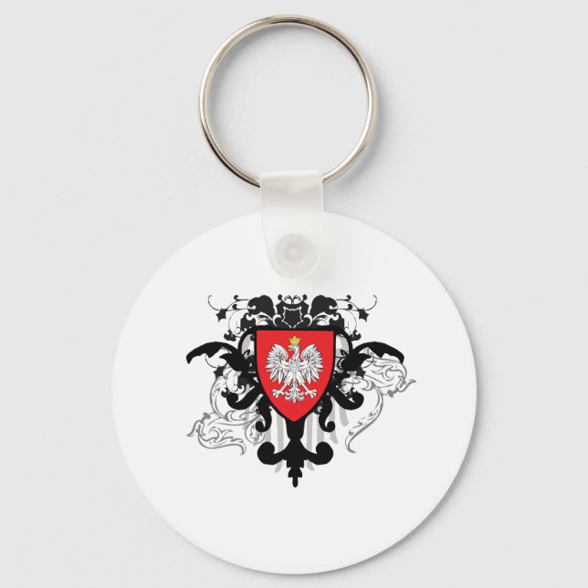 Stylish Poland Key Ring (Front)