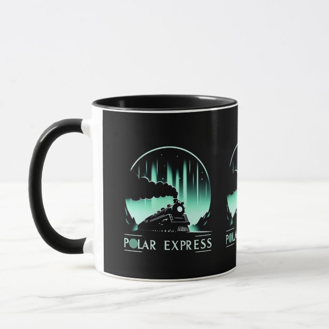  Stylish Polar Express Train Design Mug (Left)