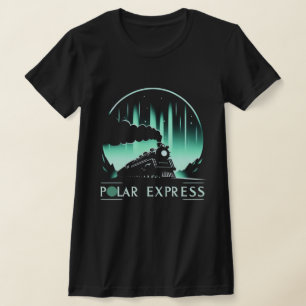 Stylish Polar Express Train Design Women's T-Shirt