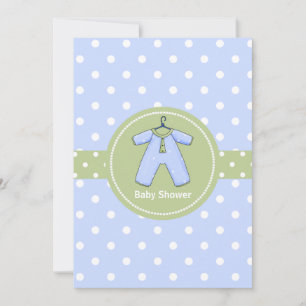 Stylish Polka Dot Couple's Baby Shower Invitation