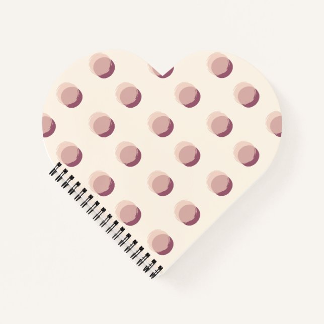 Stylish Polka Dots Purple Notebook (Front)