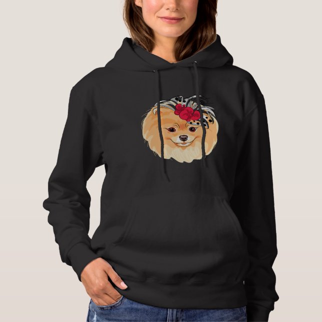 Stylish Pomeranian Hoodie (Front)