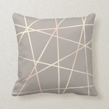 Stylish pretty chick rose gold & grey geometric