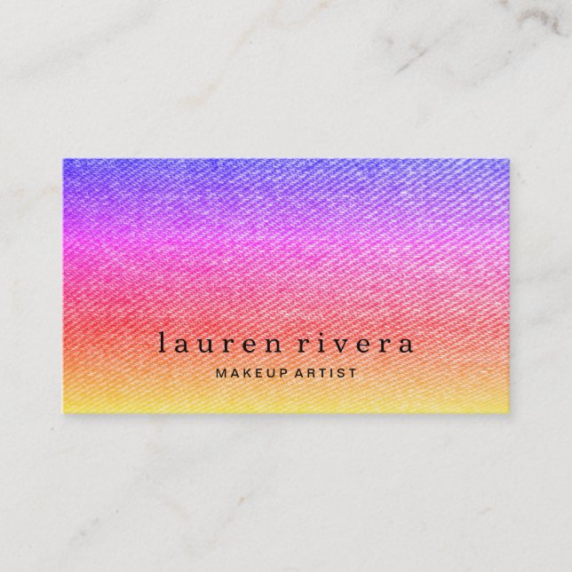 Stylish Prismatic Contemporary Design Business Card (Front)