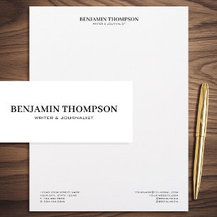 Stylish Professional Classic Business Custom Letterhead