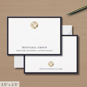 Stylish Professional Gold Logo  Card