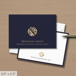 Stylish Professional Gold Logo  Card