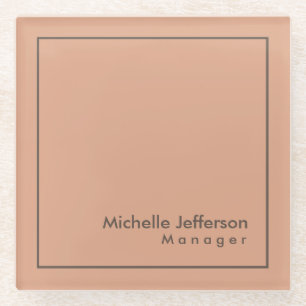 Stylish Professional Minimalist Glass Coaster