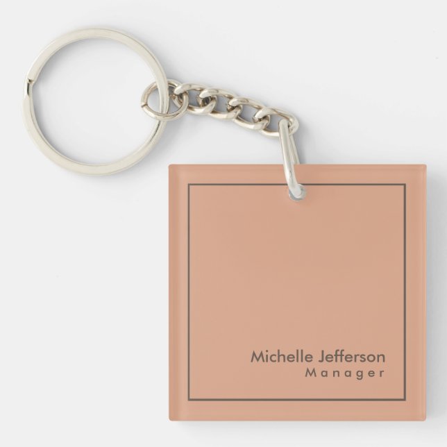 Stylish Professional Minimalist Key Ring (Front)