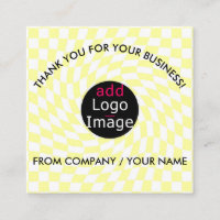 Stylish Professional Thank You Custom Chequered