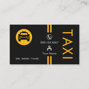 Stylish Professional Yellow Lines Business Card