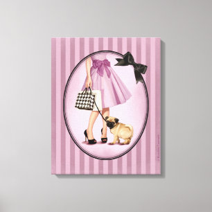 Stylish promenade canvas print