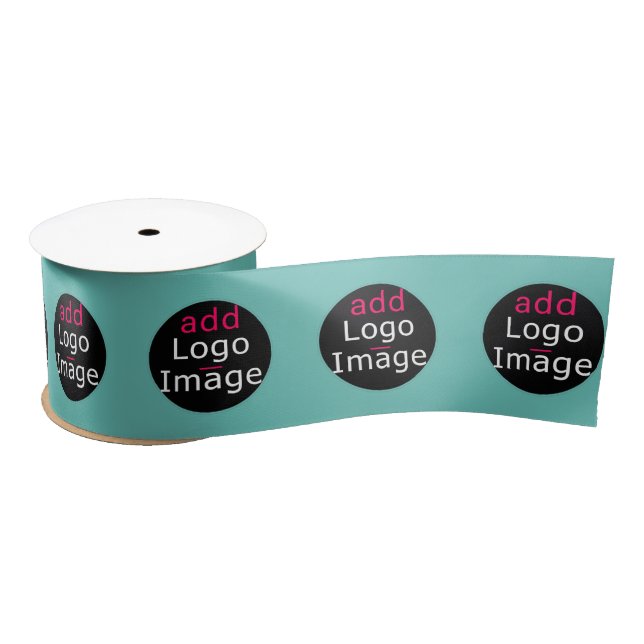 Stylish Promotional Customisable Fresh Mint Green Satin Ribbon (Spool)