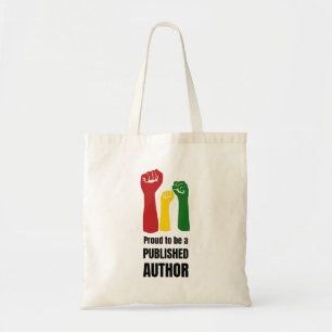 Stylish PROUD BLACK AUTHOR Tote Bag