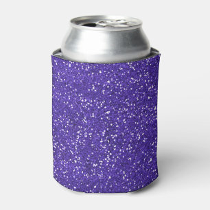 Stylish Purple Glitter Can Cooler