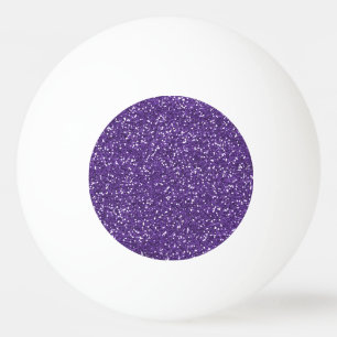 Stylish Purple Glitter Ping Pong Ball