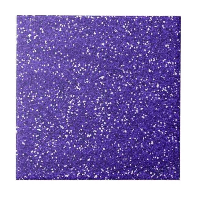 Stylish Purple Glitter Tile (Front)