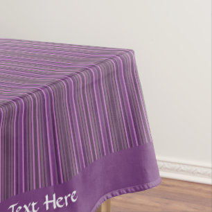 Stylish Purple Lavender Stripe Pattern Tablecloth