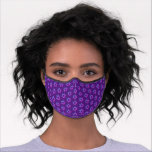Stylish Purple Pink STAR OF DAVID<br><div class="desc">Stylish STAR OF DAVID Face Mask with discreet text under the chin which reads BARUCH ATAH ADONAI (Blessed are You, O Lord). This text is CUSTOMIZABLE so you can replace with your favourite reference and/or your name. Design shows the STAR OF DAVID in purple and pink in a tiled pattern,...</div>