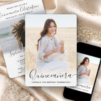 Stylish Quinceañera Script 2 Photo 15th Birthday