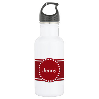 Stylish Red and White 532 Ml Water Bottle