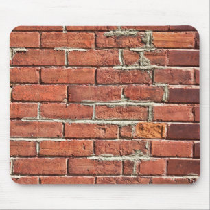 Stylish Red Brick Urban Wall Mouse Mat
