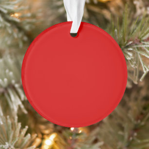 Stylish Red Circle Acrylic Ornament for Home Decor