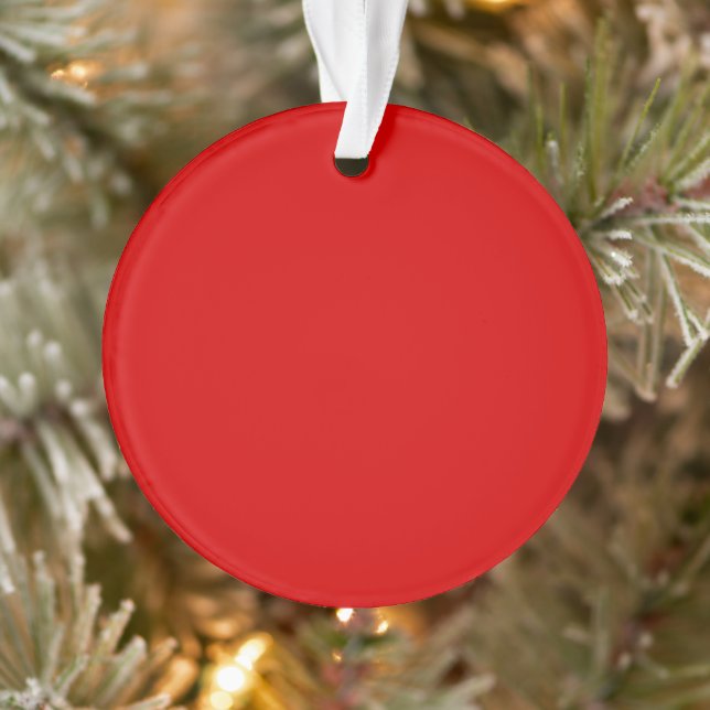 Stylish Red Circle Acrylic Ornament for Home Decor (Tree)