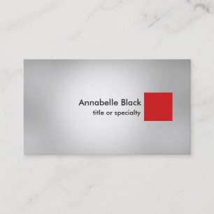 Stylish Red Grey Modern Unique Trendy Professional Business Card